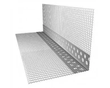 фото Уголок ПВХ с армирующей сеткой (145г\м2) 100*150мм 2,5м