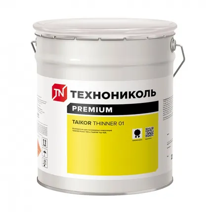 Фото №0 Разбавитель TAIKOR Thinner 01 для грунтовки Primer 150 и эмали Top 425, ТехноНиколь 16кг