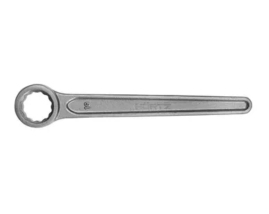 фото Ключ накидной односторонний 19 мм прямой длинная ручка HORTZ