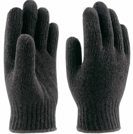 Фото №0 Перчатки вязаные утепленные полушерстяные