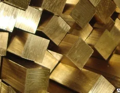 фото Квадрат бронзовый 5.5x5.5 БрАЖ9-4 по ГОСТ 1628-78, 6511-60