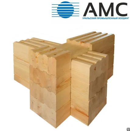 Фото №0 Брус профилированный сухой (камерной сушки) 100х100мм