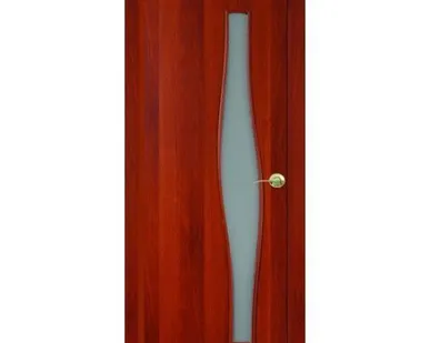 фото Полотно дверное остекленное ПО Волна 900 итальянский орех (ПО-О15)