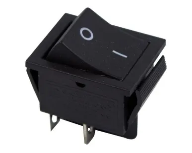 фото Выключатель клавишный 250В 15А (4с) ON-OFF черн. (RWB-501 SC-767) Rexant 36-2310