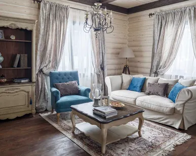 фото Шторы для загородного дома