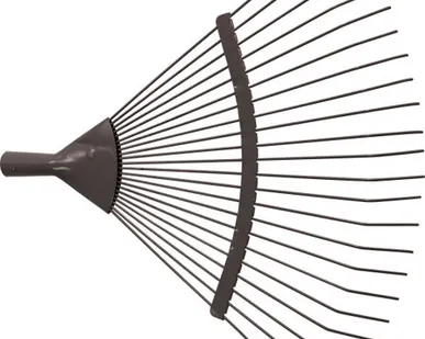 фото Грабли веерные 22 зубца без черенка, проволочные Россия