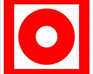 фото Знак F 10 Кнопка включения установок (систем) пожарной автоматики