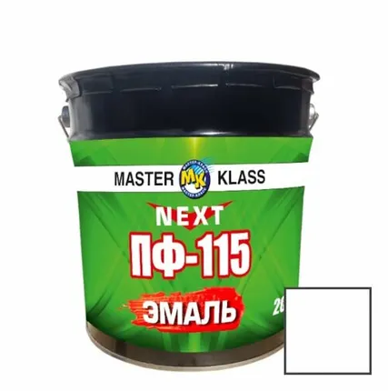 Фото №0 Эмаль универсальная Мастер-Класс ПФ-115 матовая белая 20 кг