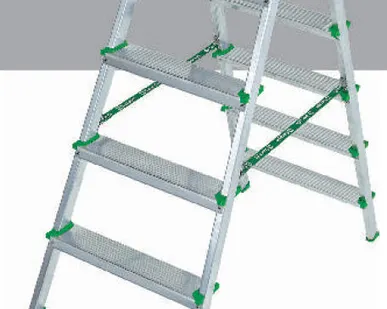 фото Лестница-стремянка двухстороняя алюмин 6+6ст САРАЙЛЫ-М (ВМ) МЛН