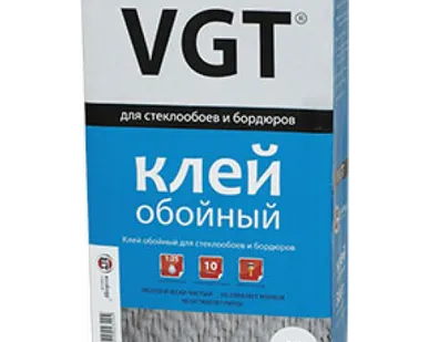 фото Клей обойный для стеклообоев и бардюров VGT (300 г; 25 кг)