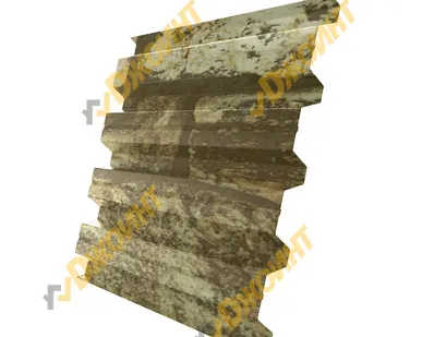 фото Профнастил Н-60 0,5 Printech двухсторонний Fine Stone (Светлый камень)