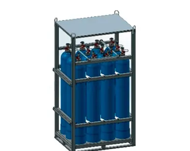 фото Моноблок газовый на 8 баллонов МБ-8-40-150 для кислорода