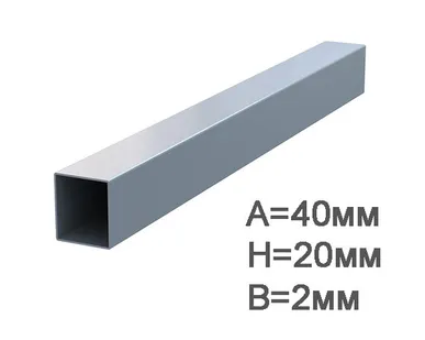 фото Профильная труба 40х20х2мм