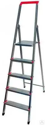 Фото №0 Стремянка 5-ти ступенчатая (алюминиевая) 101293