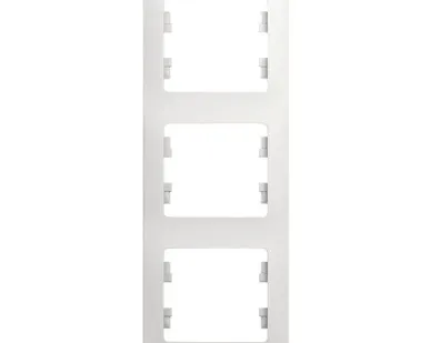 фото Рамка 3-м Glossa верт. бел. SchE GSL000107