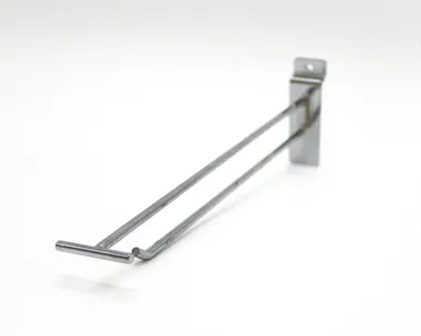фото Крючок с ценникодержателем на экономпанель 300мм, хром