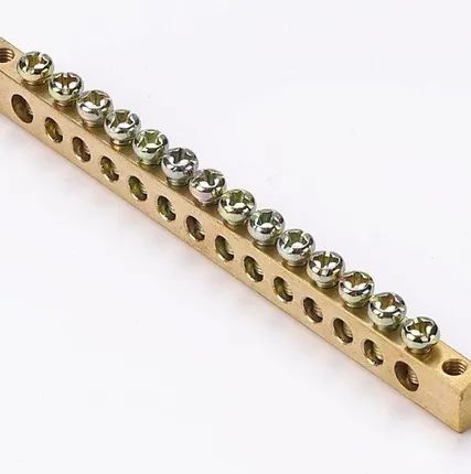 Фото №0 Шина нулевая 6х9 14 групп/крепеж по краям SchE 32004DEK