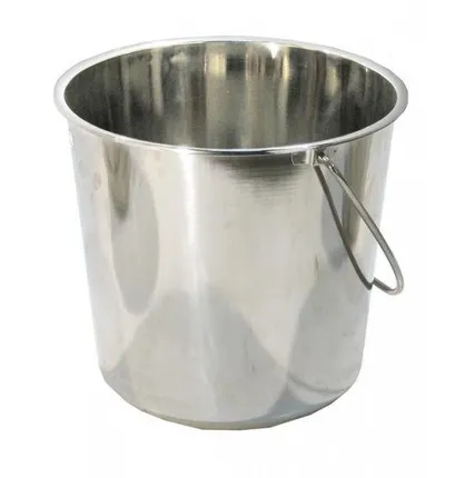 Фото №1 Ведро 12 литров с крышкой нержавеющая сталь