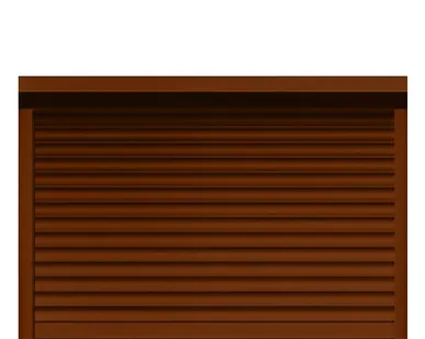 фото Рольставни для гаража - коричневые 3500×2500 мм