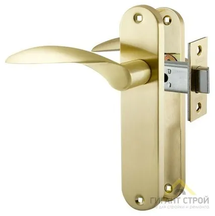 Фото №0 Ручка защёлка межкомнатная врезная SET F2012 SG Мат.Золото