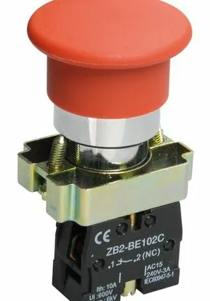 Фото №0 Кнопка управления LAY5-BC42"Грибок"красная 1р BBG71-B...
