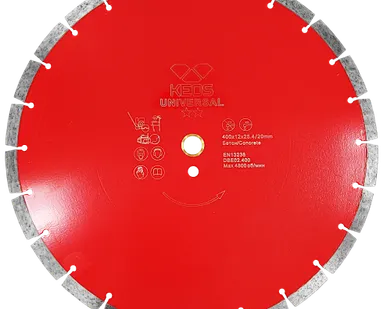 фото Диск алмазный KEOS ECO сегментный (бетон) 400мм/25,4/20 (DBE02.400)