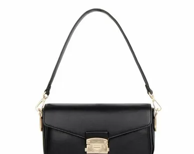 фото Черная сумка Лугано с акцентным замком TJ COLLECTION YB 5234925 BLK