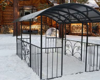 фото Беседка для дачи из металла