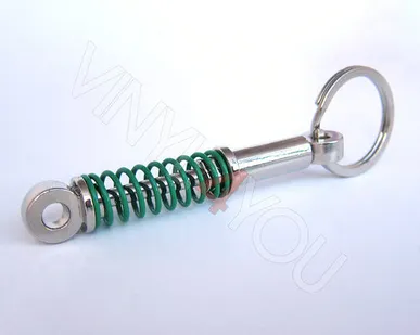фото Брелок стойка серебряная/зеленая