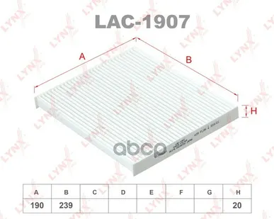 фото Фильтр Салона LYNXauto арт. LAC1907