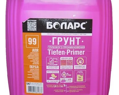 фото Грунт глубокого проникновения Tiefen Primer (99) БОЛАРС 5кг