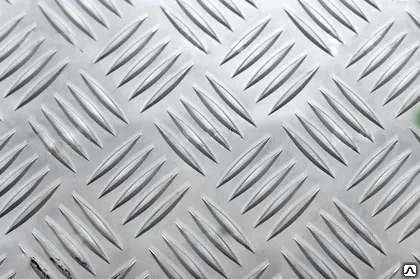 Фото №0 Лист алюминиевый рифленый АМГ2Н2 квинтет