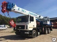 фото Автокран КС 55729В с доп. противовесом 32т. МАЗ-6312 ОВОИД