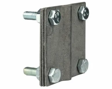 фото Зажим полоса 40 - прут 10 (3 пластины 70x70мм) HZ PROxima