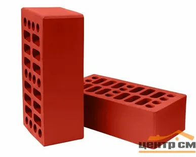 фото Кирпич лицевой пустотелый 1,4НФ/М150/F50 Нерехта 250х120х88 мм КРАСНЫЙ