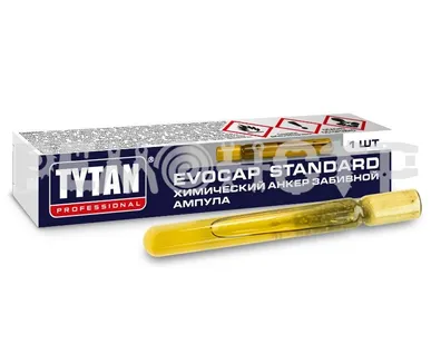 фото Анкер химич забив 10гр M10/90 EVOCAP STANDARD TYTAN Professional ампула (10 шт/блист) (под заказ)