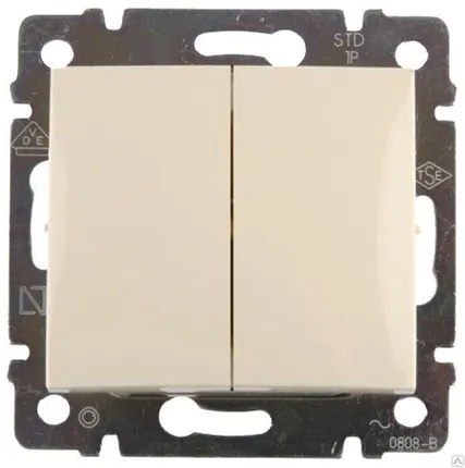 Фото №0 Выключатель 2-кл 69560 Legrand Valena беж