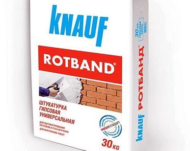 фото Штукатурка гипсовая универсальная КНАУФ  &amp;amp;quot;Ротбанд&amp;amp;quot;, 30 кг