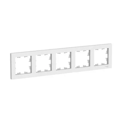 Фото №0 Schneider Electric Рамка 5-м AtlasDesign универс. белая ATN000105 Schneider Electric