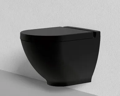 фото Унитаз W/H WC PAN (CONCEALED FIXING) (Черный матовый)