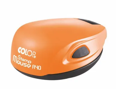 фото Печати-С COLOP Stamp Mouse R40 Оснастка для печати диам. 41,6 мм (Оранжевый, Синий)