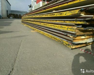 фото Сэндвич панели Кровельные PIR 80, б/у, 11,68 м
