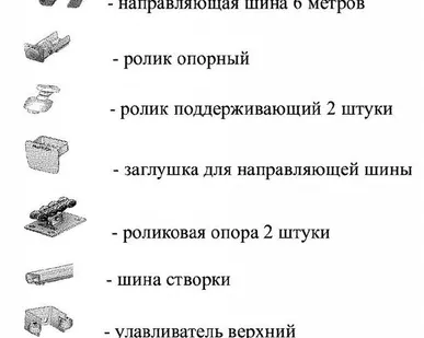 фото Комплектация для откатных ворот
