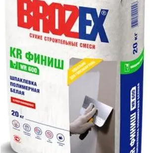 фото Шпаклевка полимерная KR Финиш WR-600 Brozex 20 кг