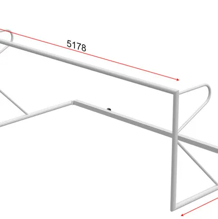 Фото №0 Ворота футбольные 5х2 м, тип 4, с раскосом