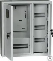 Фото №0 Корпус металлический учетный навесной ЩУРН-3/30 IP31, 3-фазный, 30 модулей