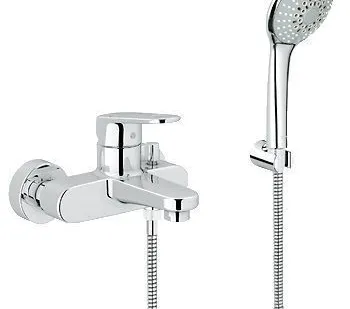 фото Смеситель однорычажный для ванны с душевым гарнитуром Grohe Europlus II 335