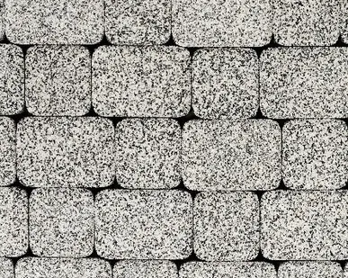 фото Тротуарная плитка Выбор Классико Стоунмикс, 40 мм 2 камня Бело-черная