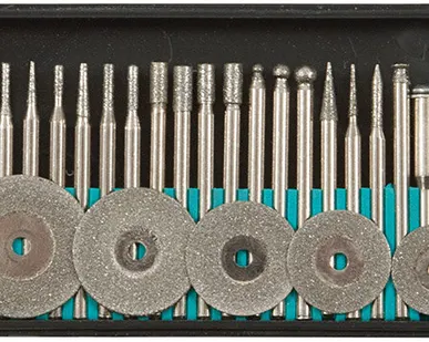 фото Шарошки и круги отрезные с алмазным напылением 25 шт.