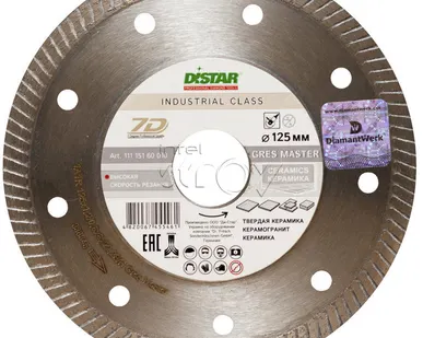 фото Алмазный диск 1A1R Gres Master 125x1,2x8x22,23/H